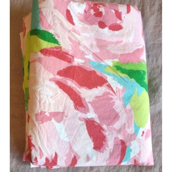 Lilly Pulitzer Garnet Hill TWIN DUVET First Impressions Hotty Roses *SEE - Picture 3 of 12